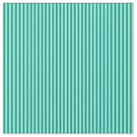 [ Thumbnail: Dark Cyan and Aquamarine Striped/Lined Pattern Fabric ]