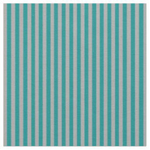 Dark Cyan and Dark Grey Colored Stripes Fabric