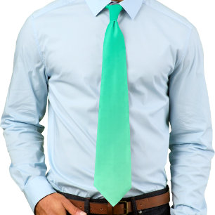 Dark Cyan Green and Light Lime Green Neck Tie