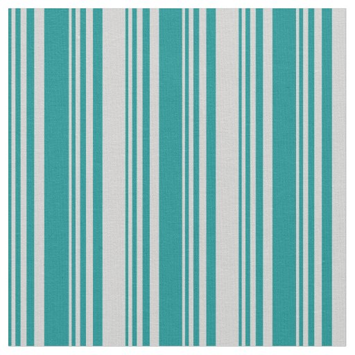 Dark Cyan & Light Gray Striped/Lined Pattern Fabric