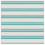 Dark Cyan &amp; Light Yellow Lined Pattern Fabric