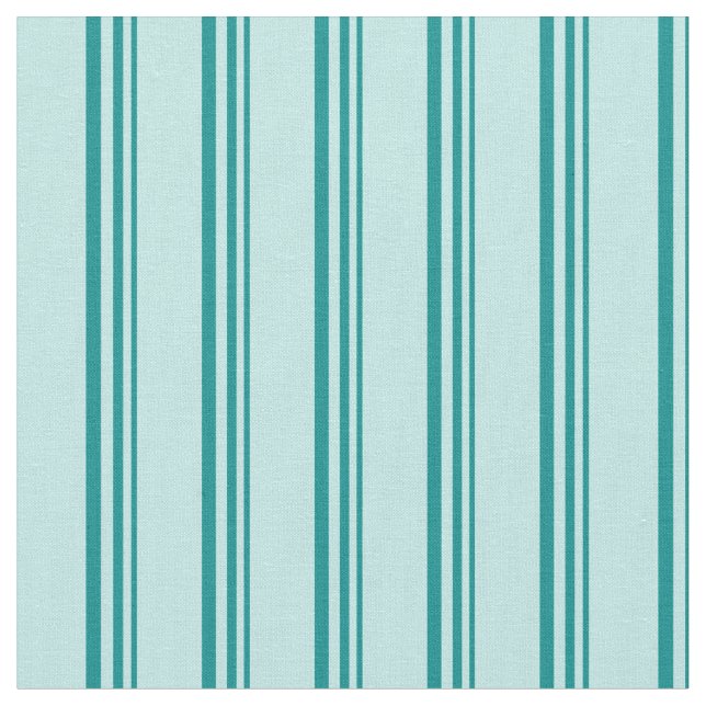 Dark Cyan & Turquoise Lines/Stripes Pattern Fabric (Close Up)