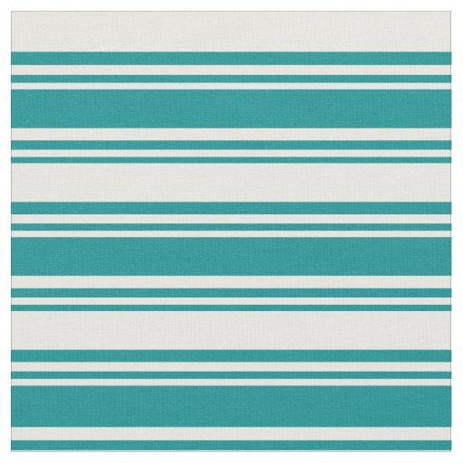 Dark Cyan & White Colored Stripes Pattern Fabric