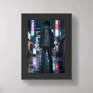 Dark Cyberpunk Anime Poster