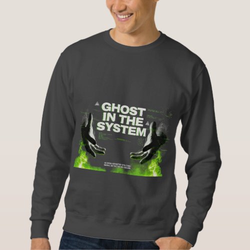 Dark Cyberpunk Glitch Hacker Sweatshirt