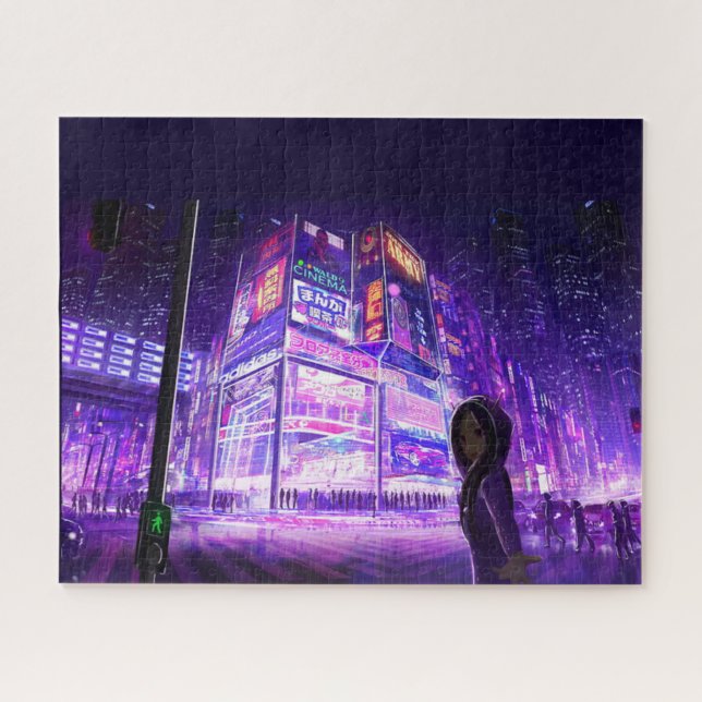 dark cyberpunk jigsaw puzzle (Horizontal)