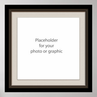 Dark decorative frame overlay poster
