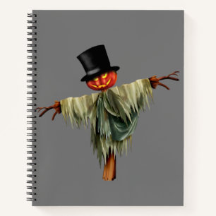 Dark Delights: Halloween Themed 8.5" x 11" Spiral  Notebook