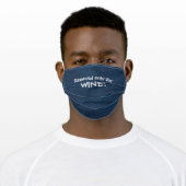 Dark Denim REMOVED ONLY FOR WINE! Adult Cloth Face Mask (Worn)