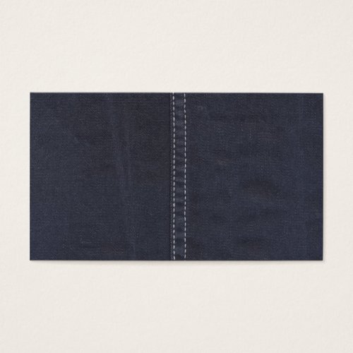Dark Denim Seam Business Card Template