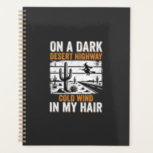 Dark Desert Highway Cactus Sunset Design_1 Planner