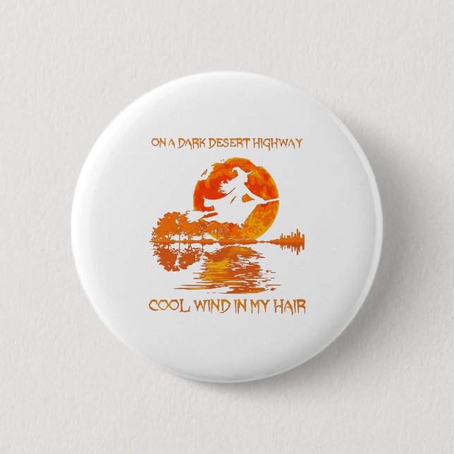 Dark Desert Highway Witches Hocus Pocus Button (Front)