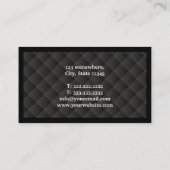 Dark Diamond Quilt Consultant Business Card (Back)