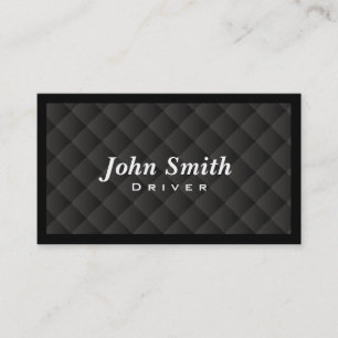 Dark Diamond Quilt Driver Business Card
