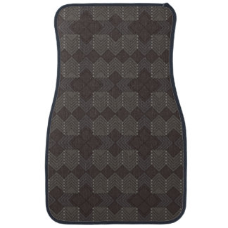 Dark Diamonds Pattern Set of Car Mats 