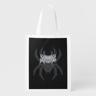 Dark Discipline Spider Athletic Gothic Emblem Grocery Bag