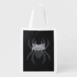 Dark Discipline Spider Athletic Gothic Emblem Grocery Bag