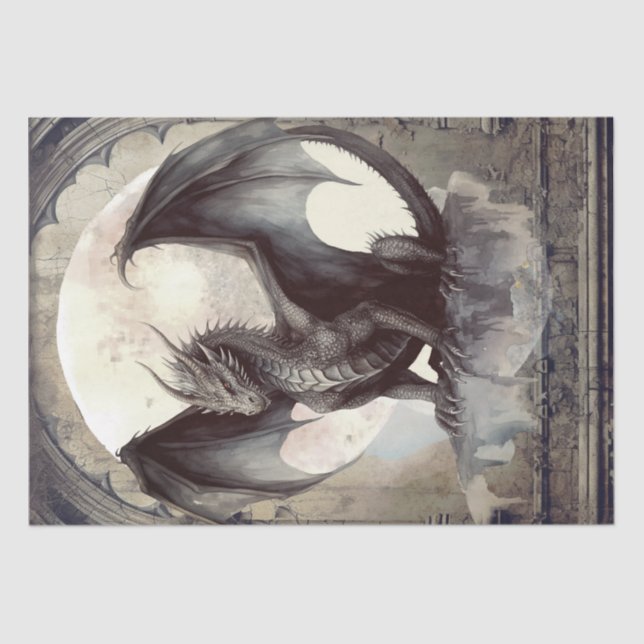 Dark Dragon Tissue Paper (Front)