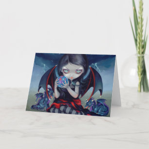 "Dark Dragonling" Greeting Card