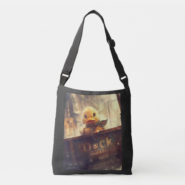 Dark Duck About & Find Out Crossbody Bag (Front)
