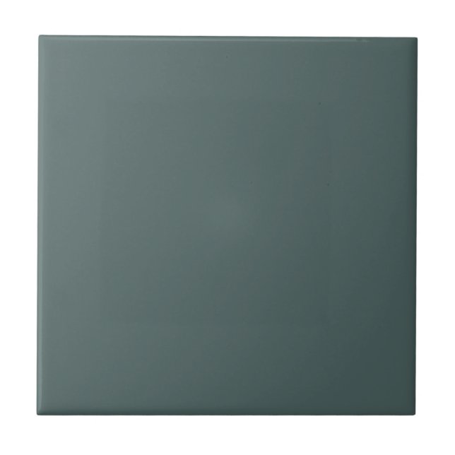 Dark Duck Egg Blue Solid Color Tile (Front)