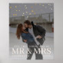 Dark Dusky Couple Photo with Stars for Christmas Poster