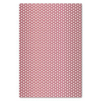 Dark Dusty Rose and White Polka Dots Tissue Paper
