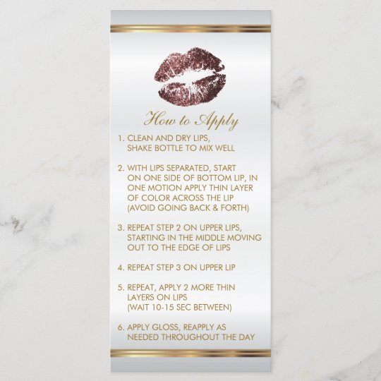 Dark Dusty Rose Glitter Lipsense Instructions | Zazzle.com