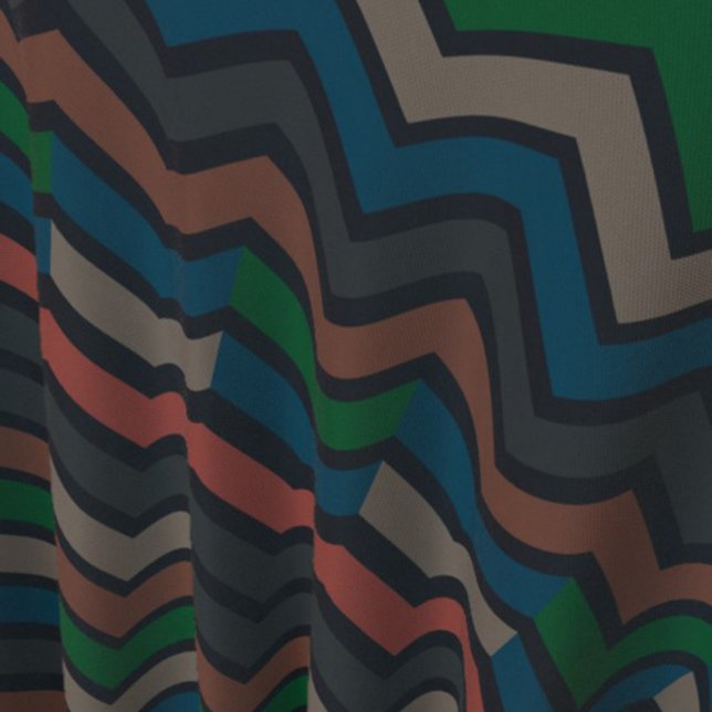 Dark Earth Woodlands Zigzag Chevron  Fabric (Creator Uploaded)