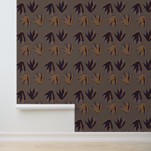 Dark Earthy Botanical Wallpaper
