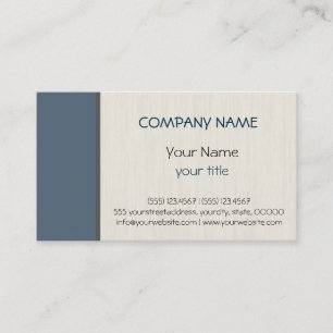 Dark electric blue professional elegant modern business card