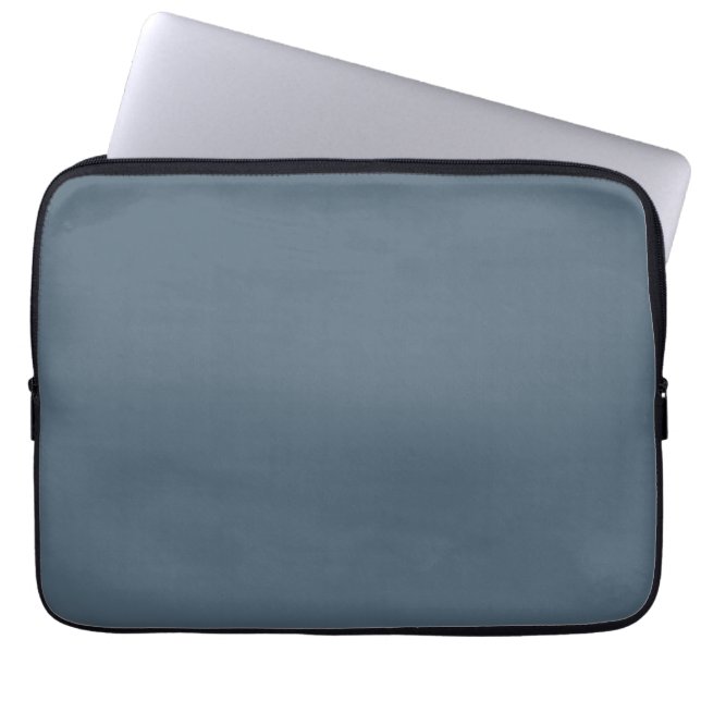 Dark Electric Blue Solid Color Laptop Sleeve (Front)