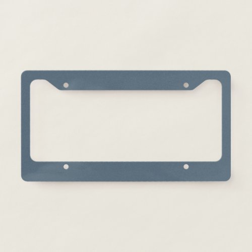 Dark Electric Blue Solid Color License Plate Frame