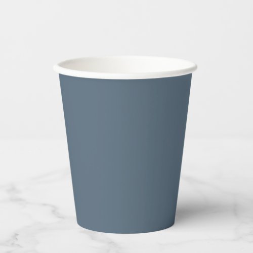 Dark Electric Blue Solid Color Paper Cups