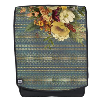 Dark Elegance Floral Backpack by ArtbyAngela at Zazzle