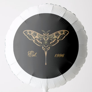 Dark Elegance-Noir & Gold Balloon
