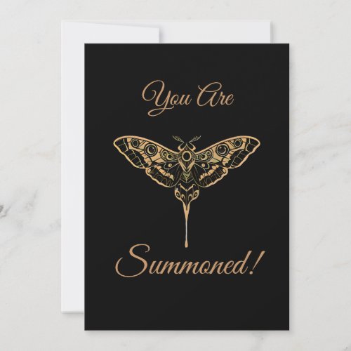 Dark Elegance-Noir & Gold Invitation