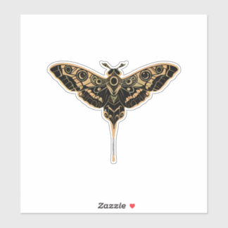 Dark Elegance-Noir & Gold Sticker