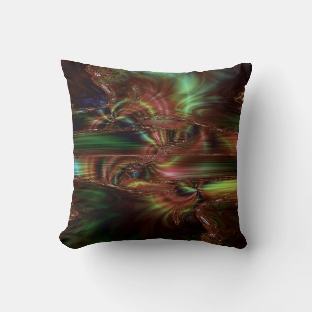 Dark Elegance Throw Pillow (Front)