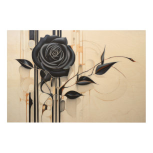 Dark Elegance Wood Wall Art