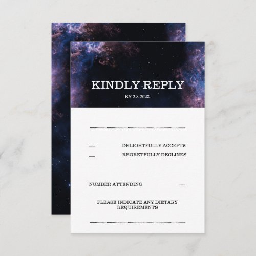 Dark Elegant Space Galaxy Celestial Theme RSVP car