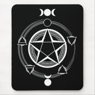 Dark Elemental Pentagram Mousepad