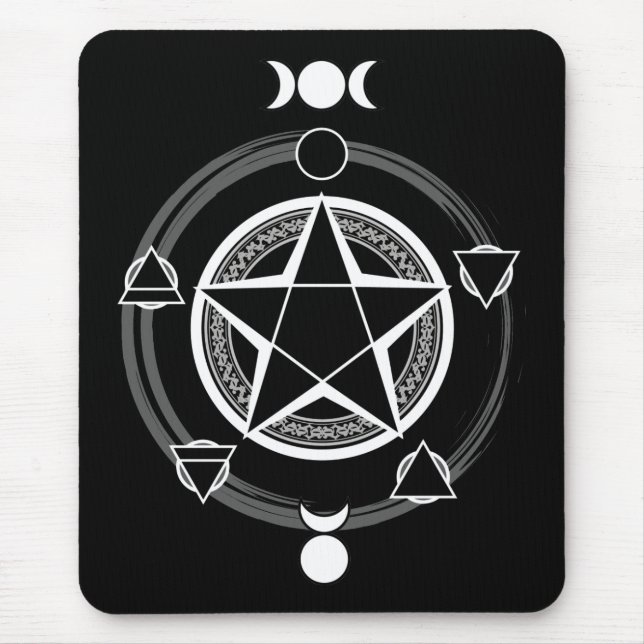 Dark Elemental Pentagram Mousepad (Front)