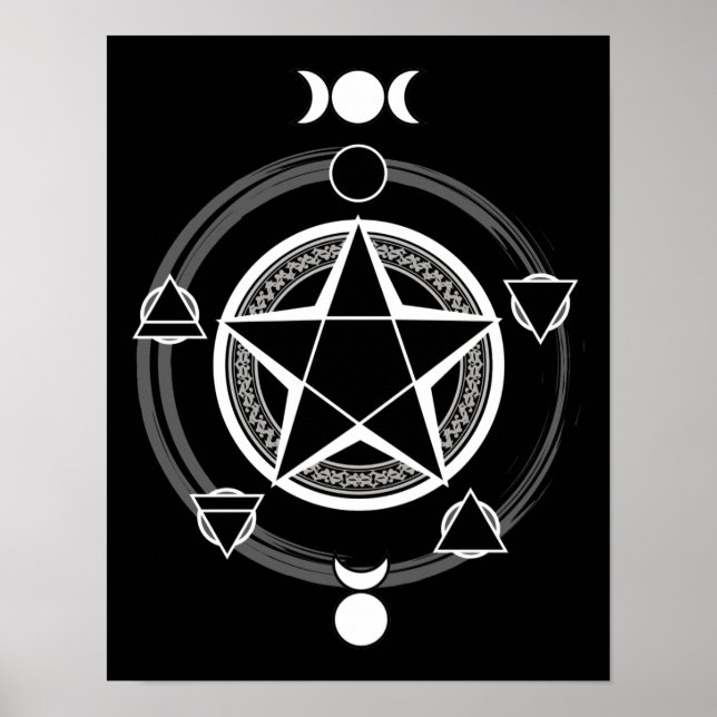 Dark Elemental Pentagram Print (Front)