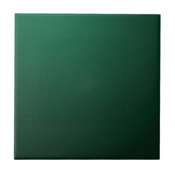 Dark Emerald (a Dark Green Design With Fade) ~ Ceramic Tile by TheWhippingPost at Zazzle