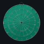 Dark Emerald Green Blue Solid Color Design  Dart Board<br><div class="desc">Classic vintage retro Classic Dark Emerald Green Blue solid colored decor for home and gifts. Classic Dark Emerald Green color home decor and accessories. Trendy Dark Emerald Green color fashion,  emerald bluish green color design.</div>
