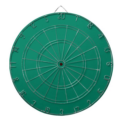Dark Emerald Green Blue Solid Color Design  Dart Board