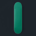 Dark Emerald Green Blue Solid Color Design  Skateboard<br><div class="desc">Classic vintage retro Classic Dark Emerald Green Blue solid colored decor for home and gifts. Classic Dark Emerald Green color home decor and accessories. Trendy Dark Emerald Green color fashion,  emerald bluish green color design.</div>