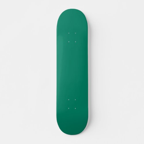 Dark Emerald Green Blue Solid Color Design  Skateboard