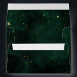 Dark Emerald Green Magical Gold Black Envelope<br><div class="desc">Dark Emerald Green Magical Gold Black envelope. Matching items available.</div>